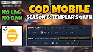 UNLOCK MAX FPS AND GRAPHICS IN COD MOBILE 2023  SEASON 6 [upl. by Marsha]