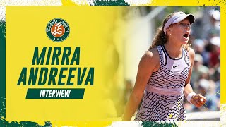 Mirra Andreeva qualifies for maiden Grand slam  RolandGarros 2023 [upl. by Aulea]