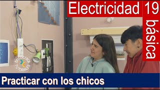 Electricidad básica 19 practicar la electricidad con los chicos Bricocrack [upl. by Mohn823]