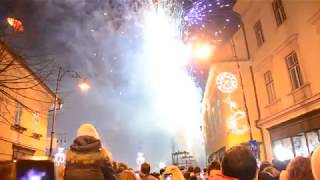 FOC DE ARTIFICII PIAȚA MARE DIN SIBIU 2018 [upl. by Alfonse]