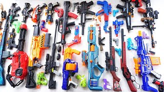 Collecting Tembak Tembakan 7 Sniper Rifles AK47 GUN NEW WATER BLASTRE GUN NERF GUN M16 GUN MACHINE [upl. by Yeliac]