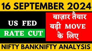 NIFTY PREDICTION FOR TOMORROW amp BANKNIFTY ANALYSIS FOR 16 SEPTEMBER 2024  MARKET ANALYSIS TOMORROW [upl. by Paxon]