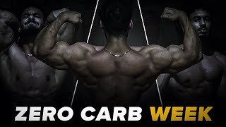 CARB DEPLETION WEEK  FULL WORKOUT amp DIET [upl. by Enelyad]