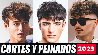 CORTES DE CABELLO Y PEINADOS PARA HOMBRES DE MODA 2023 [upl. by Sherborn]