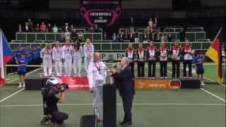 2014 Fed Cup Final  Highlights Petra Kvitova CZE v Angelique Kerber GER [upl. by Onaled535]