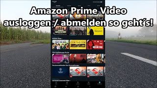 Amazon Prime Video ausloggen in der App Amazon Prime Video abmelden log out [upl. by Edee]