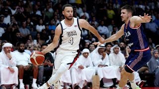 🇺🇸 USA thrilling come back vs Serbia 9591 Basketball semifinal highlights Paris Olympics 2024 [upl. by Aydan]