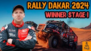 Stage 1 Results Dakar Rally 2024  Truck Janus van Kasteren Wins Stage 1 [upl. by Zebulen821]