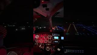 airplane piper archer aviation aviationlovers skyboi nightflight planetok pilot foryou [upl. by Aramal]