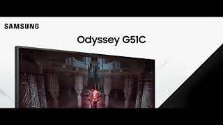 SAMSUNG 27Inch Odyssey G51C Series QHD Gaming Monitor [upl. by Hyrup]