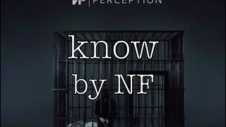 know  NF lyrics [upl. by Root]