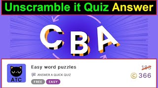 Easy word puzzles Quiz Answer  Unscramble Quiz Answers  Videofacts [upl. by Alakam]