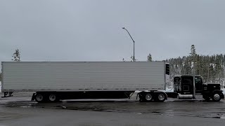 Trucking Over Donner Pass  Racing A Spring Time Snow Storm  Hauling A Nursery Load To Reno [upl. by Kreis301]