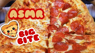 ASMR STUFFED CRUST PEPPERONI CHEESE PIZZA BIG BITE LITTLE CESAR  EATING SOUNDS  NO TALKING MUKBANG [upl. by Francis]