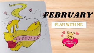 PLAN WITH ME  February 2024 Bullet Journal Setup [upl. by Anail131]