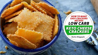 How to Make Keto Crackers in 3 Minutes  EASY KETO RECIPES [upl. by Tohcnarf]