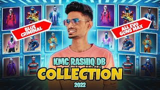 KMC RASHIQ DB ന്റെ പുതിയ COLLECTION കണ്ടോ  BLUE CRIMINAL  ALL EVO GUN MAX 😱 FREE FIRE  RASHIQ DB [upl. by Hagi]