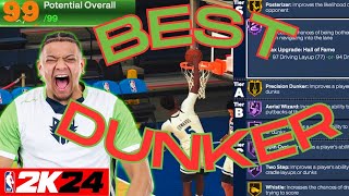 Best Slasher Build on NBA 2K24 quotDUNK ON ANYONEquot nba2k24 [upl. by Wilinski]