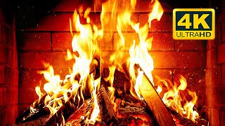 🔥 Cozy Fireplace 4K 12 HOURS Fireplace with Crackling Fire Sounds Fireplace Burning 4K [upl. by Coucher]