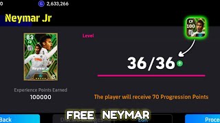 How To Upgrade Free Neymar Jr In Pes 2024  Free Epic Neymar Max Training Tutorial In Efootball 2024 [upl. by Theodor]