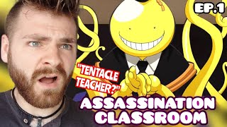 THIS ANIME IS CRAZY  Assassination Classroom  Episode 1  ANIME REACTION [upl. by Geoffrey]