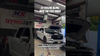 F150 Dyno Pull before HellionPowerSys Turbo Boost install coyote turbos truck [upl. by Wane]