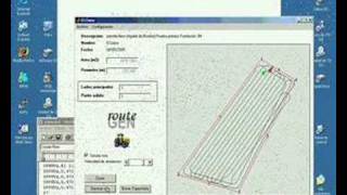 Guiado autónomo GPS de un tractor Ebro por una parcela [upl. by Delanty]