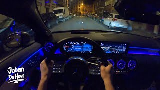 2020 MERCEDES CLA 200 Shooting Brake NIGHT POV TEST DRIVE I AMBIENT LIGHTING [upl. by Ollehcram]