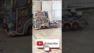 Rc Truck show Big scale model XXXL รถบรรทุกสิบล้อหัวลาก บังคับ SCANIA [upl. by Alleciram723]