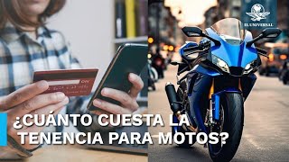 Conoce el costo de la tenencia para motos en la CDMX este 2024 [upl. by Dami]