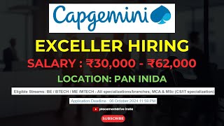 Capgemini Exceller Program 202425  Software Engineer Job Overview [upl. by Repohtsirhc]