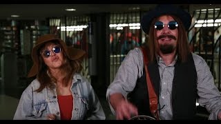 Watch Christina Aguilera Jimmy Fallon Busk in Disguise in NYC Subway [upl. by Anerol]