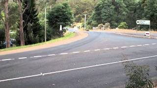 Somewhat sideways Toranas at Longley  Targa Wrest Point 2012 [upl. by Kati]