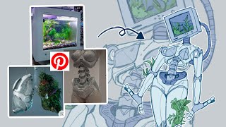 🌱TURNING MY RANDOMLY SAVED PINTEREST IMAGES INTO CHARACTERS 🌱 character design challenge [upl. by Artina]