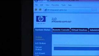 HP DL380 G3 Reboot using iLo [upl. by Sugna744]