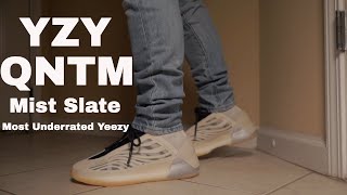 Yeezy QNTM Mist Slate Review [upl. by Tihw]