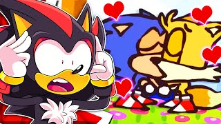 SONIC KISSES TAILS Shadow Reacts To Ultimate “Sonic The Hedgehog” Recap Cartoon [upl. by Ahsikrats270]