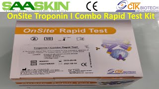 OnSite Troponin I Combo Rapid Test Kit  Unboxing  CE Certified [upl. by Dorsey158]