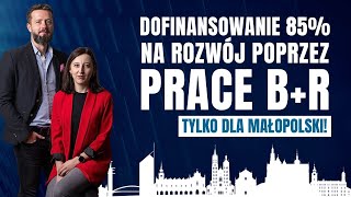 Bony Na Innowacje 2023 AŻ 85 dofinansowania UE na rozwój firmy poprzez prace BR małopolska [upl. by Karlan]