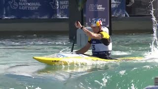 Peter Kauzer Slovenia Semi Final  2023 ICF Kayak Slalom World Championships amp Olympic Qualifier [upl. by Kcoj]