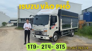 Xe tải ISUZU vào phố 3 mức tải trọng giá rẻ isuzu [upl. by Ennovaj]