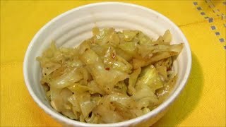 Fried Cabbage and Onions  Southern Fried Cabbage Recipe  Healthier Version [upl. by Ahsoet]