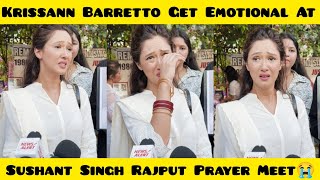 Heartfelt Moments Krissann Barretto Breaks Down at Sushant Singh Rajput Prayer Meet 😭🙏🙏🙏 [upl. by Snej]