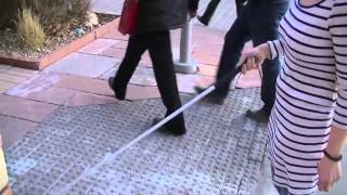 How a Blind Person Uses a Cane [upl. by Lenci]