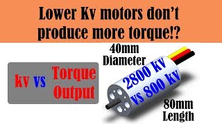 Comparing Brushless Motor Torque vs Kv [upl. by Deedahs]