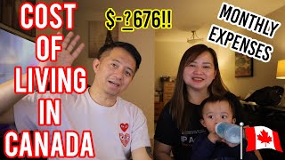 COST OF LIVING IN CANADA  MONTHLY EXPENSES INTERNATIONAL STUDENT  BUHAY CANADA VLOG43 [upl. by Adnohsal]