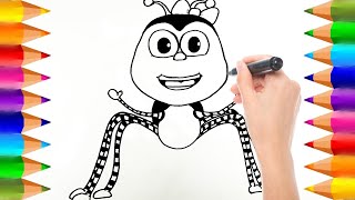 Cómo dibujar a la Araña Nana de Bichikids  Dibujos para niños [upl. by Ahsikad]