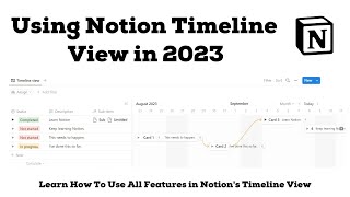 Learn How to Use Notion Timeline View and All Its Features [upl. by Aicitel]