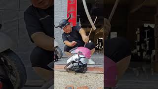 Youve never seen a strong helmet from this Chinese helmet shortvideo [upl. by Galan]