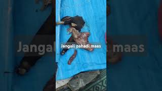 Jangali meat muttonleg india indianfood uttarakhand chickenmutton meat chicken recipe [upl. by Beker]